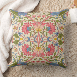 Cojín Decorativo William Morris Lodden Patrón Floral Pastel