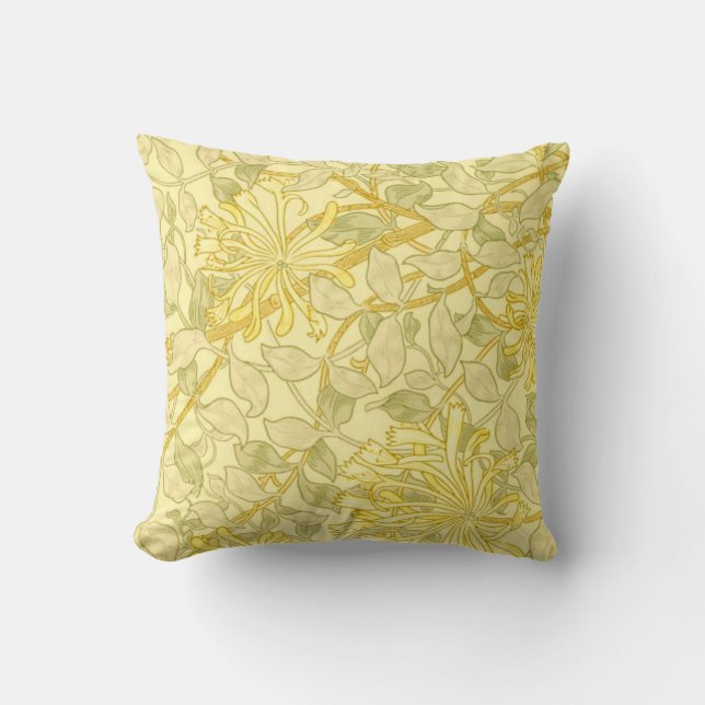 Cojín Decorativo William Morris - Perrito amarillo (Anverso)