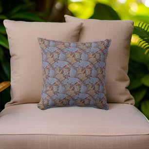 Cojín Decorativo William * Morris St James Blue Brown Peach