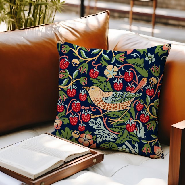 Cojín Decorativo William Morris Strawberry Thief (Subido por el creador)