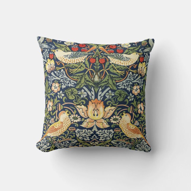 Cojín Decorativo William Morris Strawberry Thief (Anverso)
