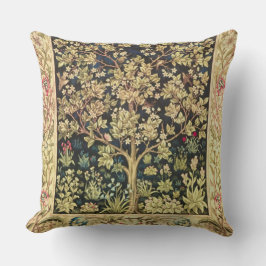 Cojín Decorativo William Morris Tree De Life Floral Vintage Art