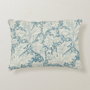 Cojín Decorativo William Morris Wallflower damasco azul floral
