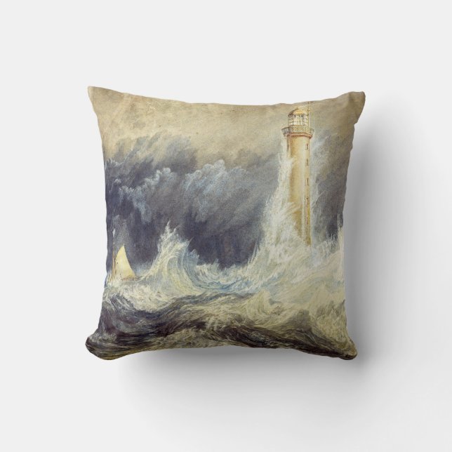 Cojín Decorativo William Turner - Faro de Bell Rock (Anverso)