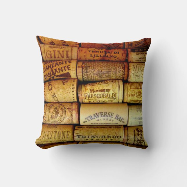 Cojín Decorativo Wine Corks (Anverso)