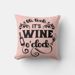 COJÍN DECORATIVO WINE O'CLOCK