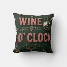 Cojín Decorativo Wine O'Clock  Elegant Home Bar 