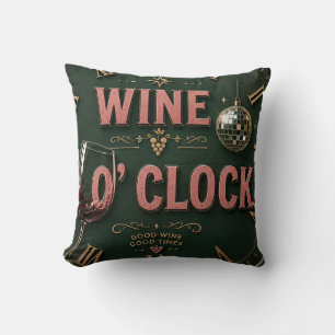 Cojín Decorativo Wine O'Clock Elegant Home Bar