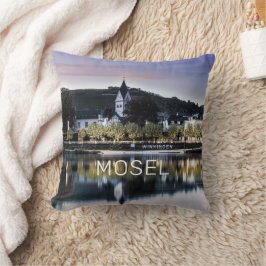 Cojín Decorativo Winningen Moselle Sunset Panorama Alemania Vintage