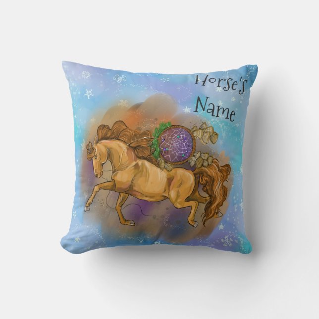 Cojín Decorativo Winowflake Horse Dreamcatcher (Anverso)