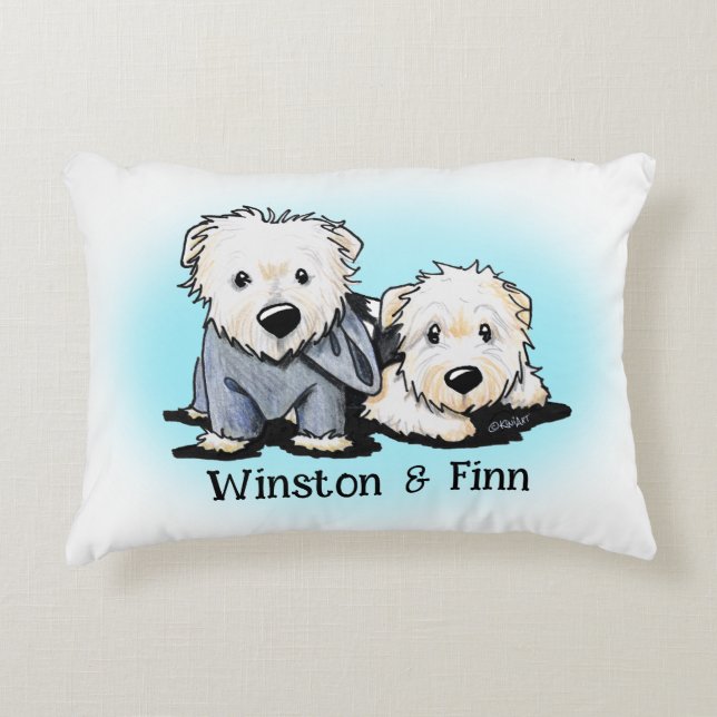 Cojín Decorativo Winston y Finn (Anverso)