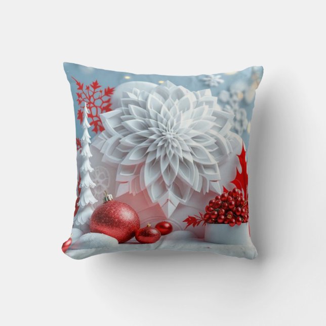 Cojín Decorativo Winter Blossom Composition (Anverso)