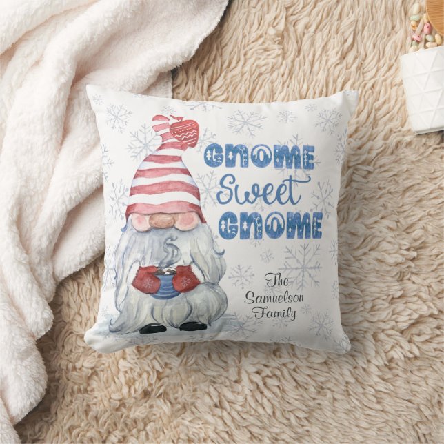 Cojín Decorativo Winter GNOME SWEET GNOME personalizado (Manta)