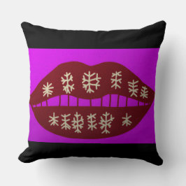 Cojín Decorativo Winter Holiday Smile Throw Pillow