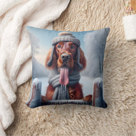 Cojín Decorativo Winter Irish Setter Dog