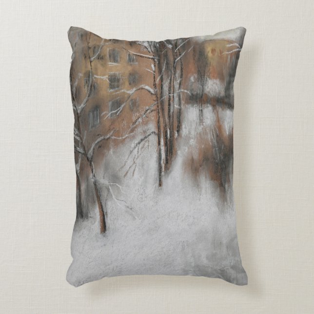 Cojín Decorativo Winter Silence by the Window (Frente (Vertical))