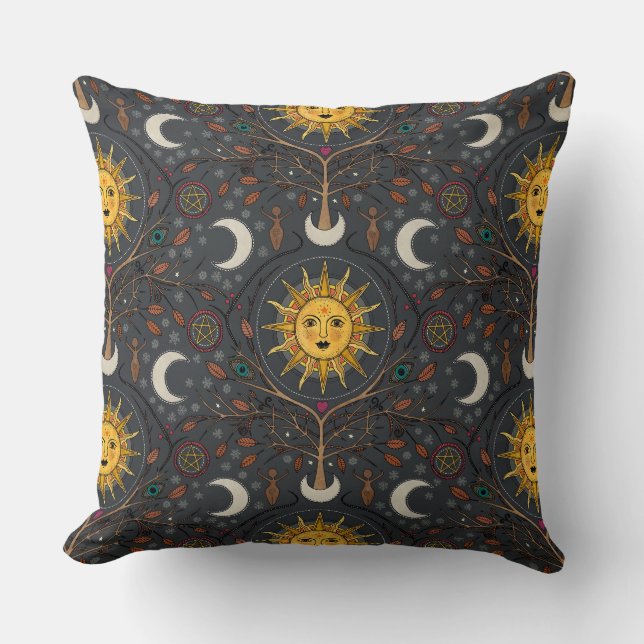 Cojín Decorativo winter sun soft black (Anverso)
