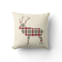 Winter Tartan Plaid Deer