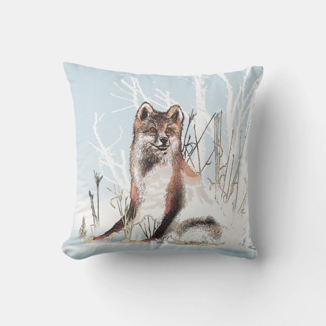 Cojín Decorativo Winter Wolf (Anverso)