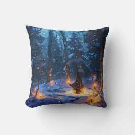 Cojín Decorativo Winterliches Ritual der Rauhnächte