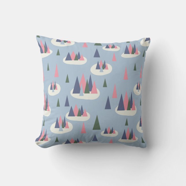 Cojín Decorativo Wintery MidCentury Modern (Anverso)