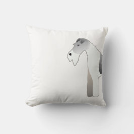 Cojín Decorativo Wire Fox Terrier Perro Raza Ilustracion Silhouette
