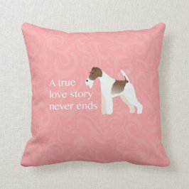 Cojín Decorativo Wire Fox Terrier - Una verdadera historia de amor 