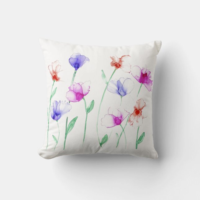 Cojín decorativo Wispy Flowers (Anverso)