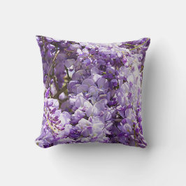 Cojín Decorativo Wisteria Violeta de árbol de flores moradas