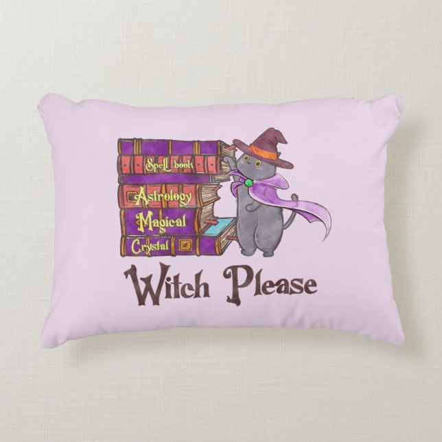 Cojín Decorativo Witch Please - Witch Black Cat (Anverso)