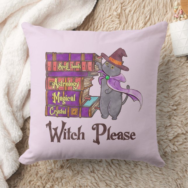 Cojín Decorativo Witch Please - Witch Black Cat (Manta)