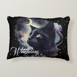 Cojín Decorativo Witchams Dreams Black Cat and Stars