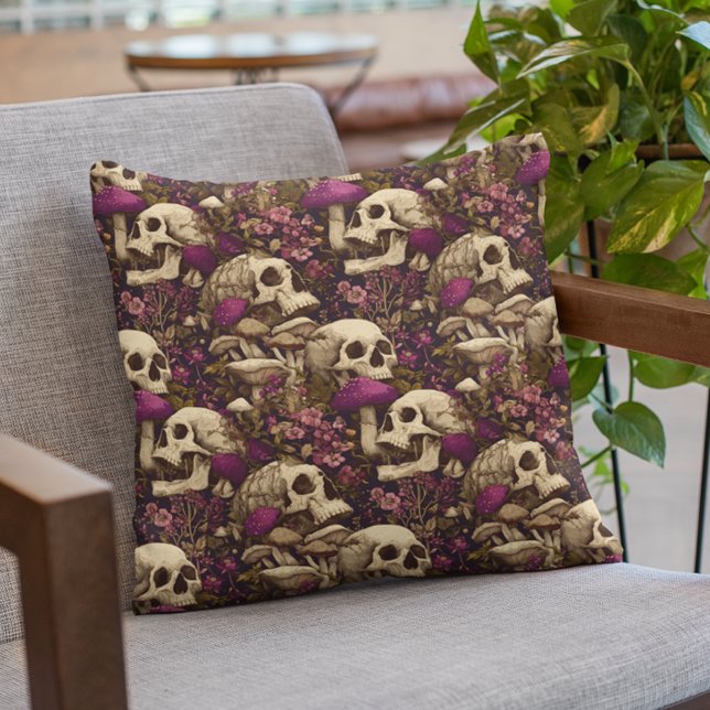 Cojín Decorativo Witch's Garden Skull Purple Pumpkin  (Subido por el creador)