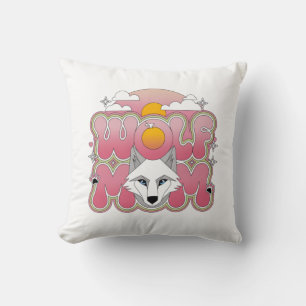 Cojín Decorativo Wolf Mom - Fierce and Love Square Pillow