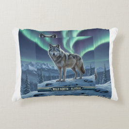Cojín Decorativo Wolf Pillow 🐺 ❄️ | 🌌 de decoración residencial d