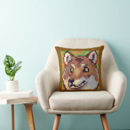 Cojín Decorativo Wolf, Pixel Art, pixelart