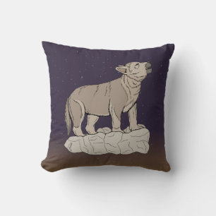 Cojín Decorativo Wolf Pup Howling