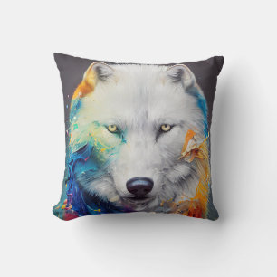 Cojín Decorativo Wolf White wolf Animal Discovery Adventure Nature