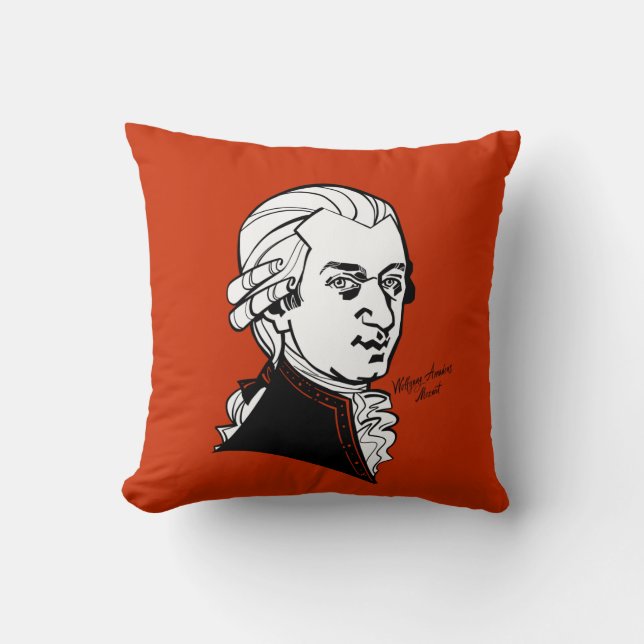 Cojín Decorativo Wolfgang Amadeus Mozart (Anverso)