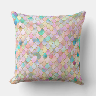 Cojín Decorativo Wonky Trendy Chica Arcoiris escala Metalizado de s