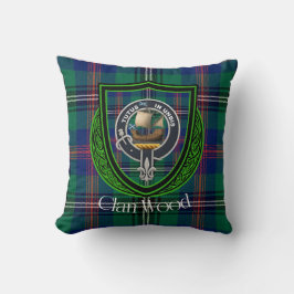Cojín Decorativo Wood Scottish Clan Tartan & Crest