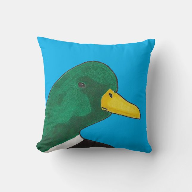 Cojín decorativo Woodland Bird Mallard Duck (Anverso)