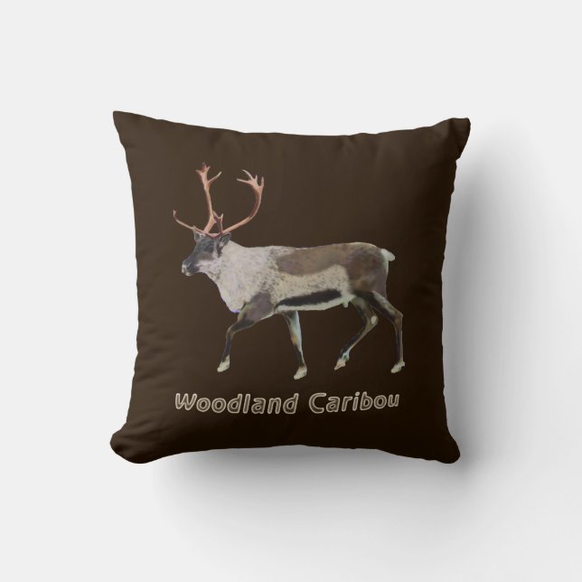 Cojín Decorativo Woodland Caribou (Anverso)