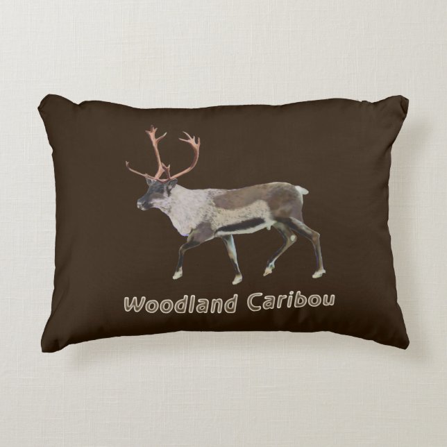 Cojín Decorativo Woodland Caribou (Anverso)
