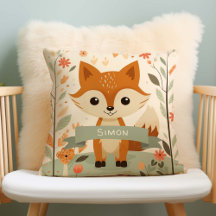 Woodland Cute Fox, animales bebés, nombre personal