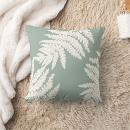 Cojín Decorativo Woodland Fern Personalizado Colores de fondo
