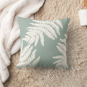Cojín Decorativo Woodland Fern Personalizado Colores de fondo