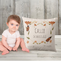 Woodland Floral Ladybug Nursery Baby Nacimiento