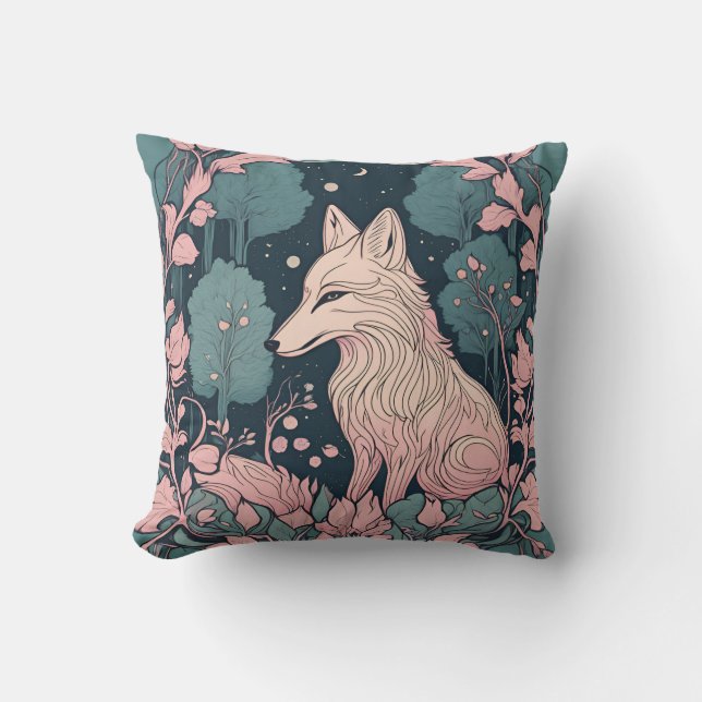 Cojín Decorativo Woodland Fox D12 encantada (Anverso)