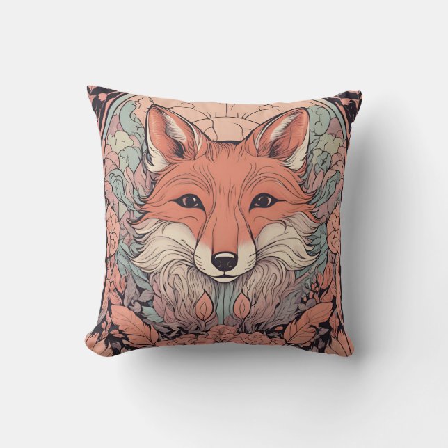 Cojín Decorativo Woodland Fox D13 encantada (Anverso)